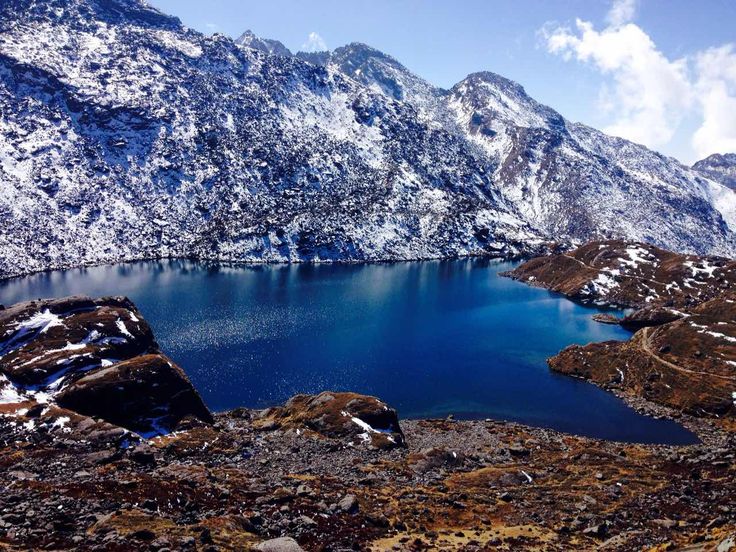 The high lake basin at Gosaikunda inside Langtang National Park