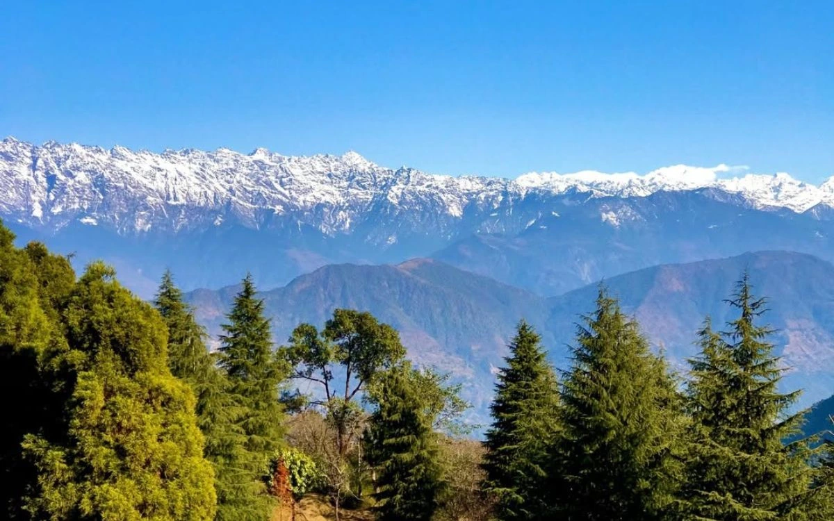 Forested ridge inside Shivapuri Nagarjun National Park above Kathmandu